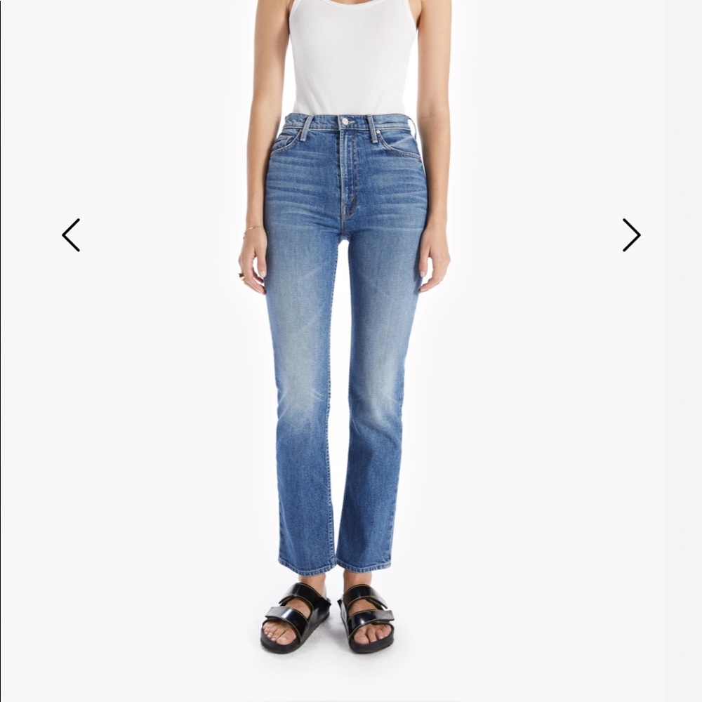 MOTHER denim High Waisted Rider Skimp in Cowboys Don’t Cry
